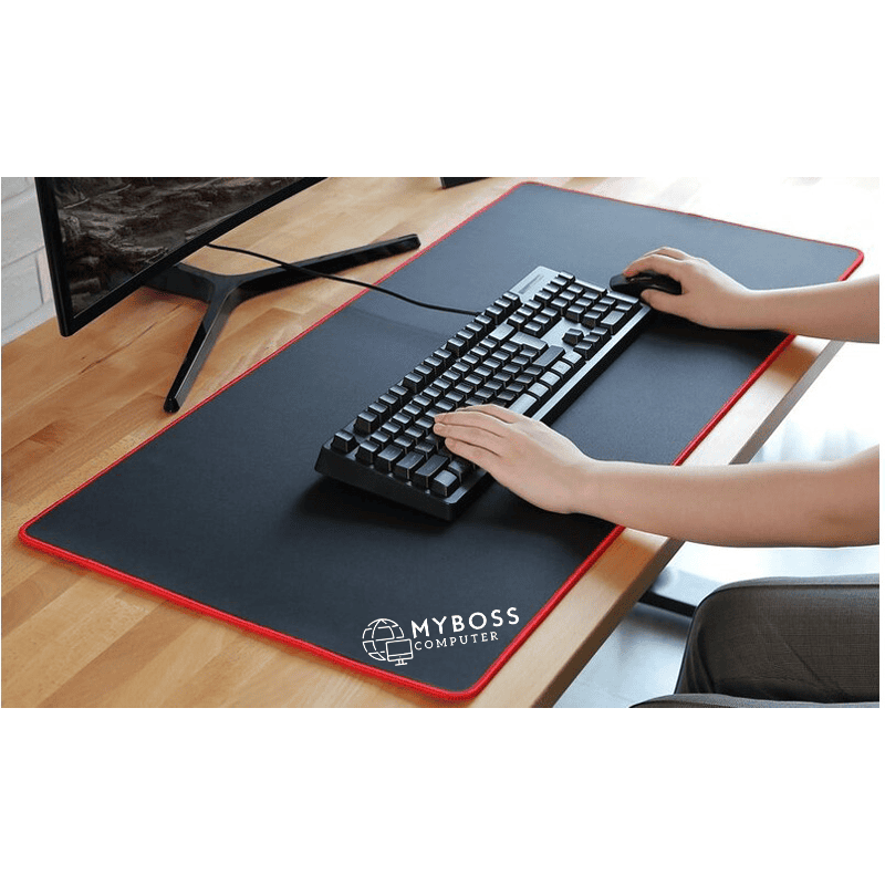Bàn Di Chuột Màu Đen Viền Đỏ KT 800 x 300 x 3mm