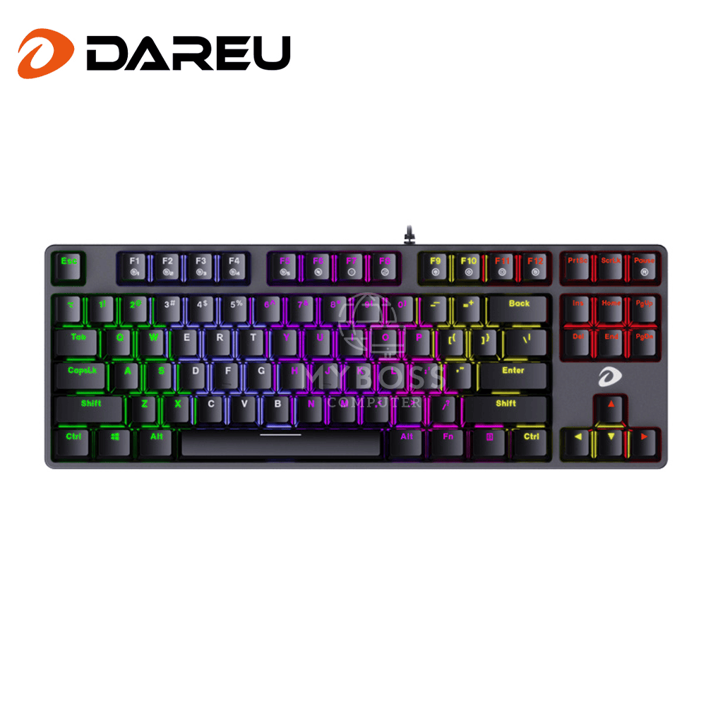 Bàn Phím Cơ DareU EK87 Black MULTI-LED - Red Switch
