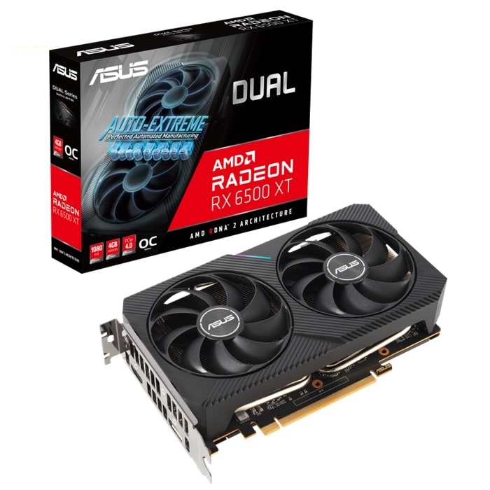 VGA ASUS DUAL Radeon RX 6500 XT OC 4GB