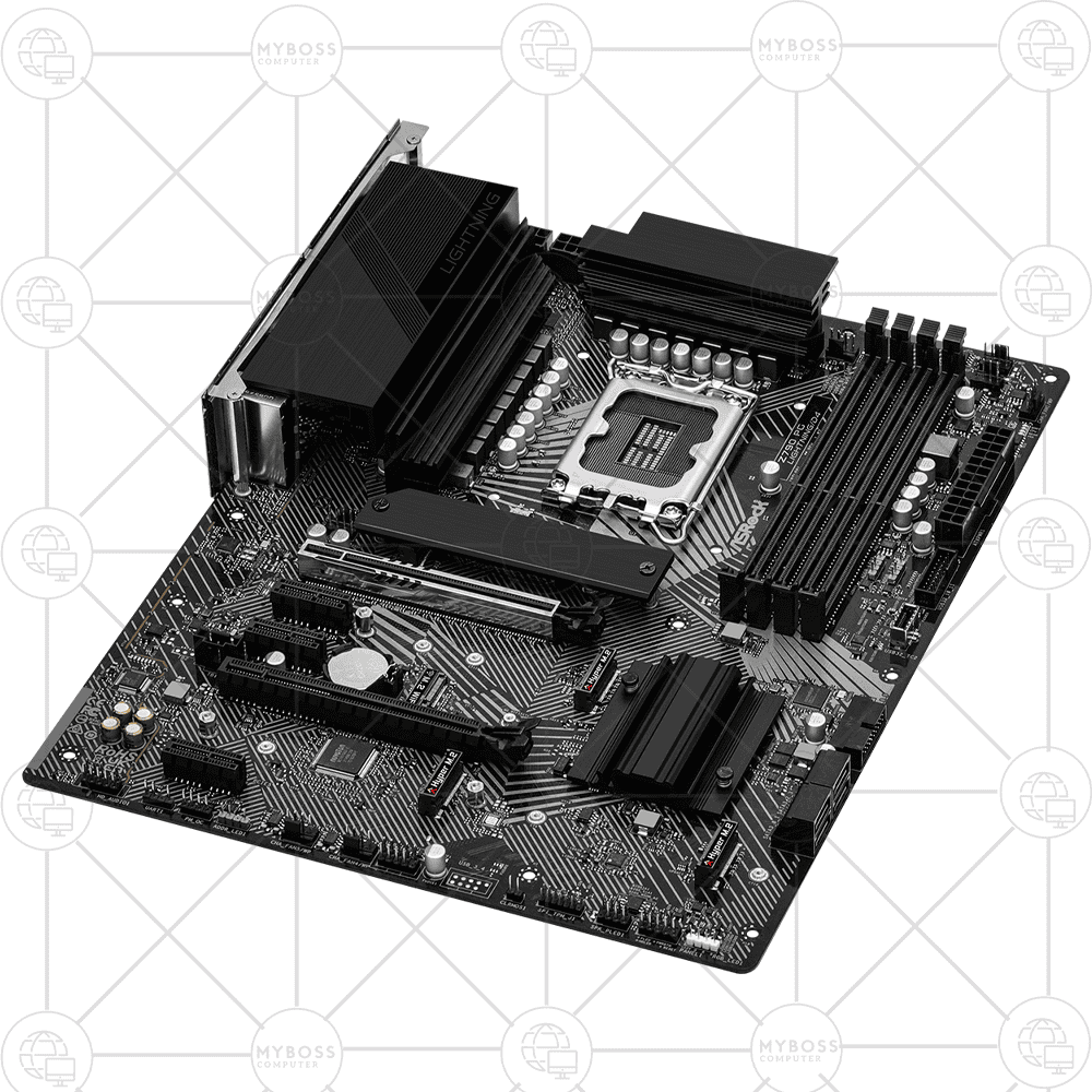 Mainboard ASRock Z790 PG Lightning/D4 (Intel Z790, Socket 1700, ATX, 4 khe RAM DDR4)