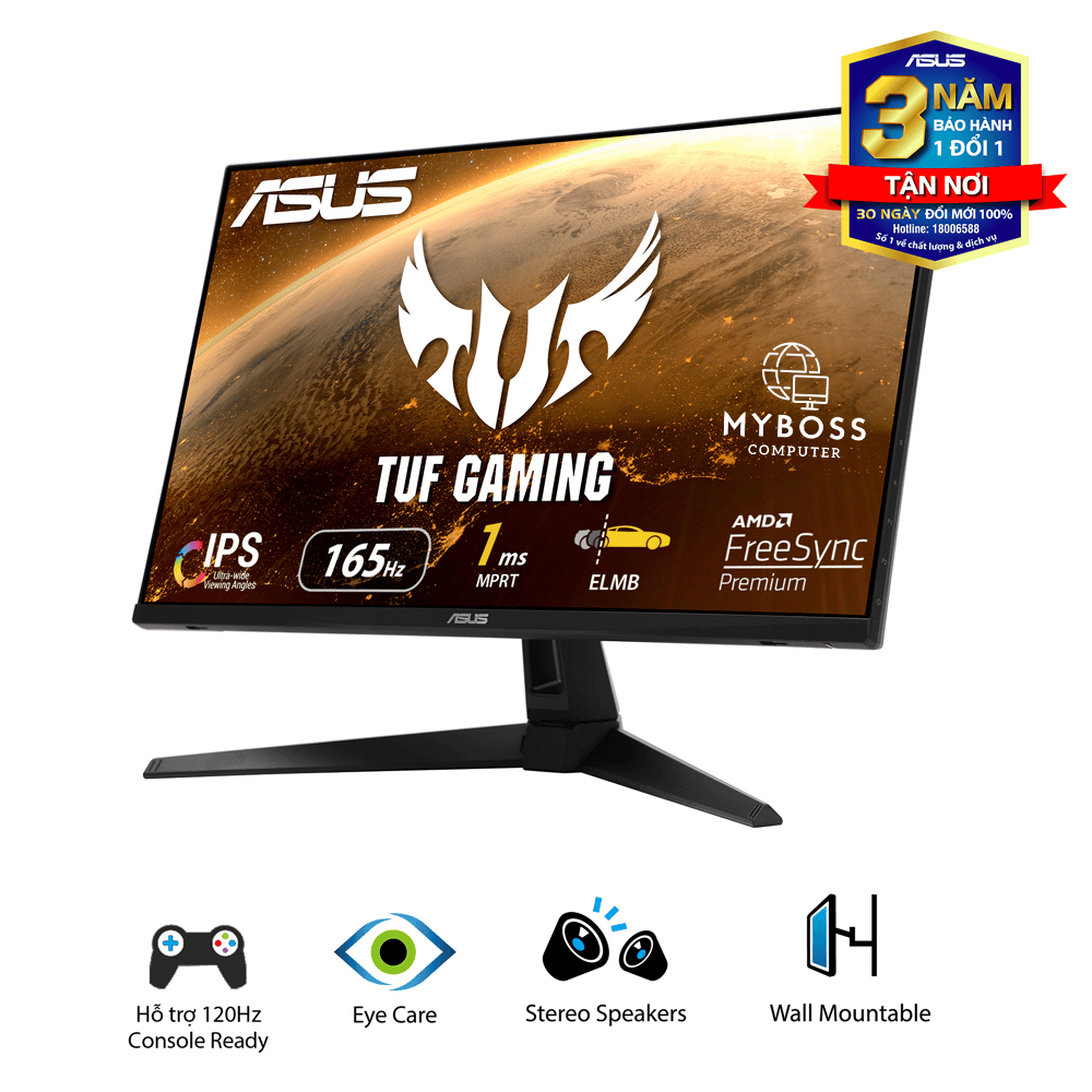 Màn hình ASUS TUF Gaming VG279Q1A 27in/ FHD/ IPS/ 165Hz/ 1ms/ FreeSync/ Có Loa