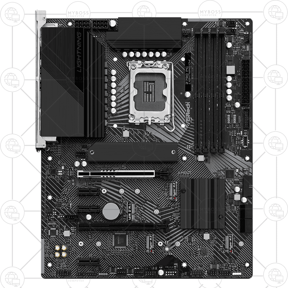Mainboard ASRock Z790 PG Lightning/D4 (Intel Z790, Socket 1700, ATX, 4 khe RAM DDR4)