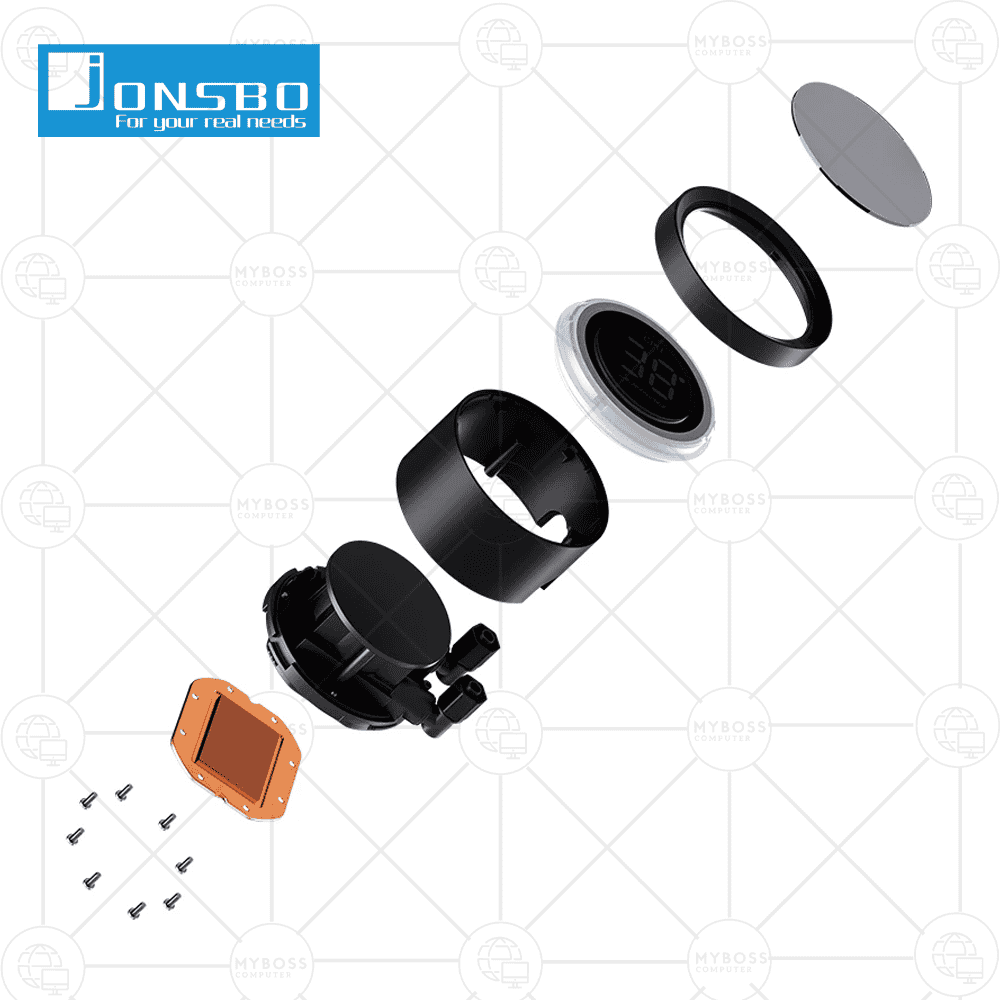 Tản Nhiệt Nước AIO Jonsbo TH-240 - Black (ARGB, Hiển Thị Nhiệt Độ)