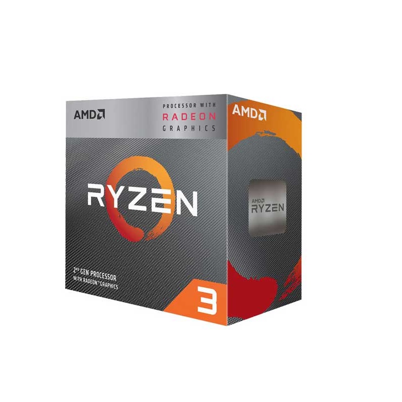 CPU AMD Ryzen 3 3200G 3.6 GHz (4.0 GHz with boost) / 6MB / 4 cores 4 threads / Radeon Vega 8 /  65W