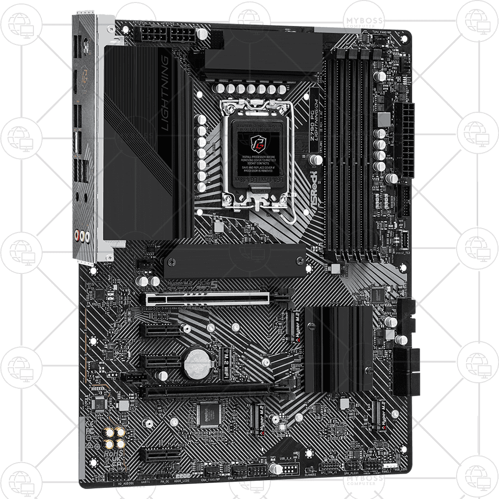 Mainboard ASRock Z790 PG Lightning/D4 (Intel Z790, Socket 1700, ATX, 4 khe RAM DDR4)