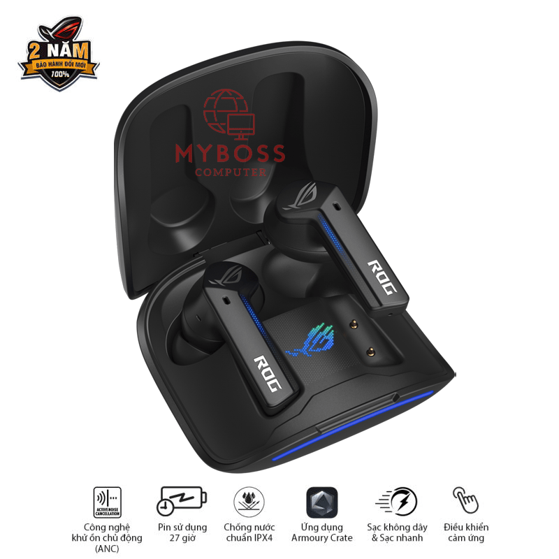 Tai nghe ASUS ROG Cetra True Wireless - Black