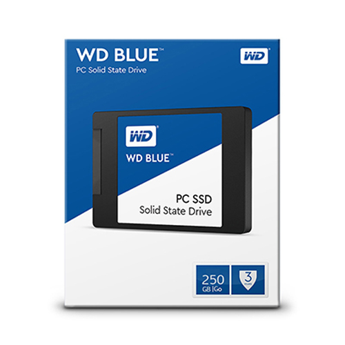 Ổ cứng SSD Western Digital Blue 3D-NAND SATA III 250GB (Đọc 540MB/s, Ghi 500MB/s)