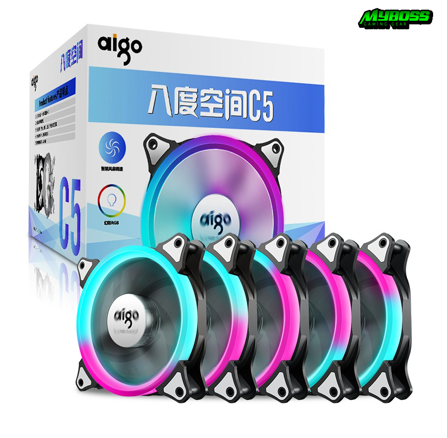 FAN AIGO C5 LED RGB