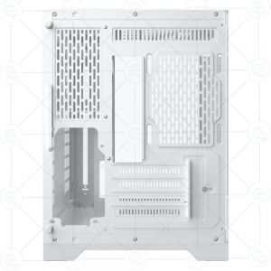 Vỏ Case XIGMATEK ALPHA - PANO M ARTIC - White (Tặng 3 Fan RGB)