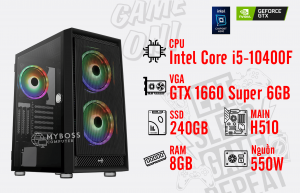 BỘ PC TONY STARK I5-10400F/ Ram 8G/ SSD 240G/ VGA GTX 1660 Super 6G