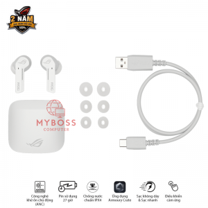 Tai nghe ASUS ROG Cetra True Wireless - Moonlight White