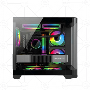 Vỏ Case VSP AQUANAUT PRO GAMING X7 - Black (Tặng 3 Fan RGB)