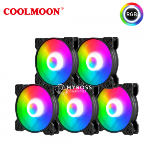 Fan Lẻ CoolMoon RGB/ 5 Fan/ Cắm Nguồn Trực Tiếp