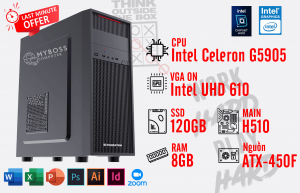 BỘ PC OFFICE G5905 - RAM 8G - SSD 120G - VGA UHD 610