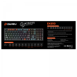 Bàn phím cơ DareU EK810 - Black MULTI-LED (Blue Switch)