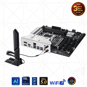 Mainboard ASUS PRIME Z890M-PLUS WIFI DDR5 (Intel Z890, Socket 1851, m-ATX, 4 khe RAM DDR5, WIFI + Bluetooth)