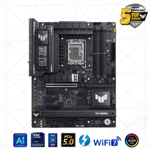 Mainboard ASUS TUF GAMING Z890-PLUS WIFI DDR5 (Intel Z890, Socket 1851, ATX, 4 khe RAM DDR5, WIFI + Bluetooth)