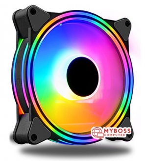 Fan lẻ CooLmoon V3 Led Rainbow RGB - Cắm trực tiếp nguồn PC