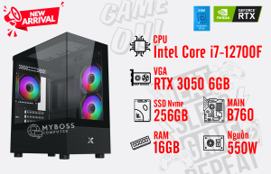 Bộ PC I7-12700F/ Ram 16G/ SSD Nvme 256G/ VGA RTX 3050 6GB