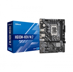 Mainboard Asrock H610M-HDV/M.2 (Intel H610, Socket 1700, m-ATX, 2 khe RAM DDR4)