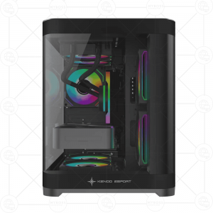 Vỏ Case KENOO ESPORT MK400 - Black (Tặng 3 Fan LED RGB)