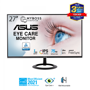 Màn Hình Siêu Mỏng ASUS VZ27EHE 27in/ Full HD/ 75Hz/ IPS/ Eye Care