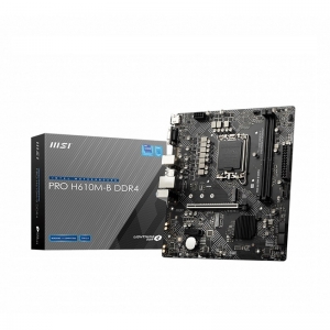 Mainboard MSI PRO H610M-B DDR4 (Intel H610, Socket 1700, m-ATX, 2 khe RAM DDR4)