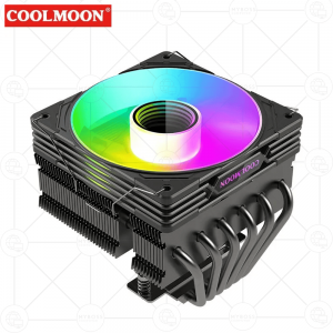 Tản nhiệt CPU Coolmoon T600 TopDown 6 Lõi Đồng ARGB - Black