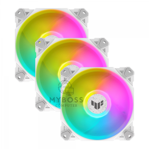 Fan ASUS TUF Gaming TF120 ARGB WHITE - Kit 3 Fan kèm HUB