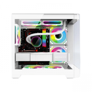 Vỏ Case VSP AQUANAUT PRO GAMING X7 - White (Tặng 3 Fan RGB)