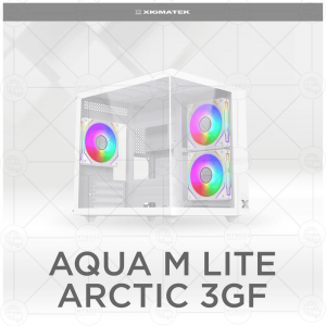 Vỏ Case XIGMATEK AQUA M LITE ARTIC 3GF (Tặng 3 Fan RGB)