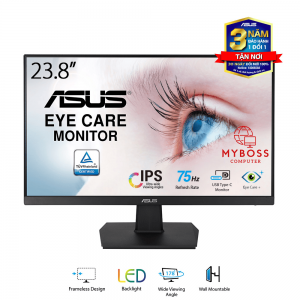 Màn Hình ASUS VA24ECE 23.8in/ Full HD/ IPS/ 75hz/ Eye Care/ USB Type C/ Adaptive Sync