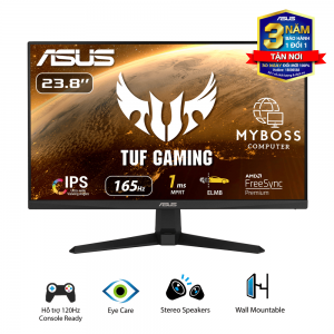 Màn Hình ASUS TUF Gaming VG249Q1A 23.8in/ FHD/ IPS/ 165Hz/ 1ms/ FreeSync/ Có Loa