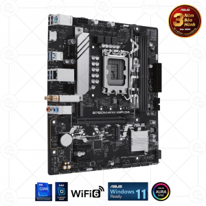 Mainboard ASUS B760M-AYW WIFI D4 (Intel B760, Socket 1700, m-ATX, 2 khe RAM DDR4, WIFI + Bluetooth)