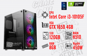 BỘ PC LOKI I3-10105F/ Ram 8G/ SSD 120G/ VGA GTX 1650 4G