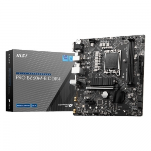 Mainboard MSI PRO B660M-B DDR4 (Intel B660, Socket 1700, m-ATX, 2 khe RAM DDR4)