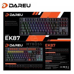 Bàn Phím Cơ DareU EK87 Black MULTI-LED - Brown Switch