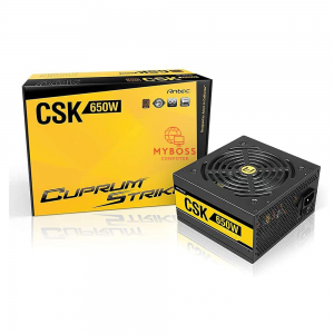 Nguồn Antec CUPRUM STRIKE CSK 650W - 80 Plus Bronze/ Non Modular