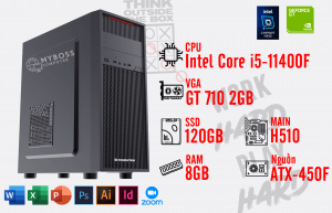 BỘ PC OFFICE I5-11400F - RAM 8G - SSD 120G - VGA GT 710 2G