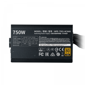Nguồn Cooler Master MWE GOLD 750 V2 - 750W Non Modular (80 Plus Gold) 