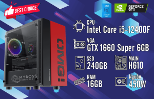 Bộ PC I5-12400F/ Ram 16G/ SSD 240G/ VGA GTX 1660 Super