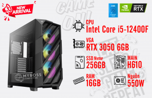 Bộ PC I5-12400F/ Ram 16G/ SSD Nvme 256G/ VGA RTX 3050 6GB