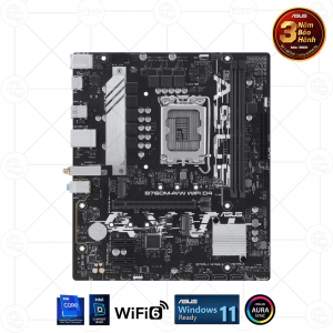 Mainboard ASUS B760M-AYW WIFI D4 (Intel B760, Socket 1700, m-ATX, 2 khe RAM DDR4, WIFI + Bluetooth)