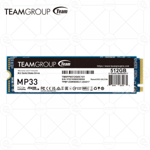 SSD TeamGroup MP33 512GB NVMe M.2 2280 PCIe Gen3 x4