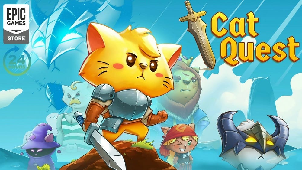 Hoá thân thành Hiệp Sĩ Mèo trong tựa game Cat Quest, hiện đang miễn phí trên Epic Game Store