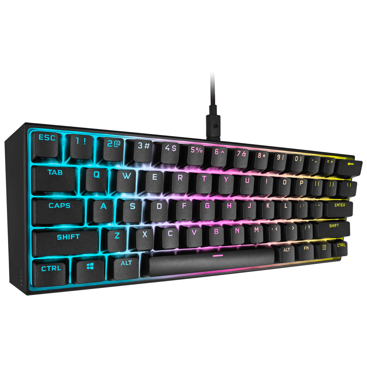 Bàn phím cơ Corsair K65 RGB MINI/ MX SPEED - Black