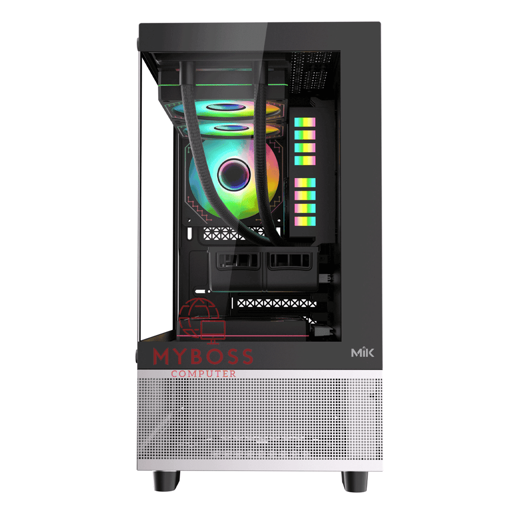 Vỏ Case MIK AETHER Gaming - Black (Tặng 3 Fan ARGB/ Chỉnh Led Qua Phần Mềm)
