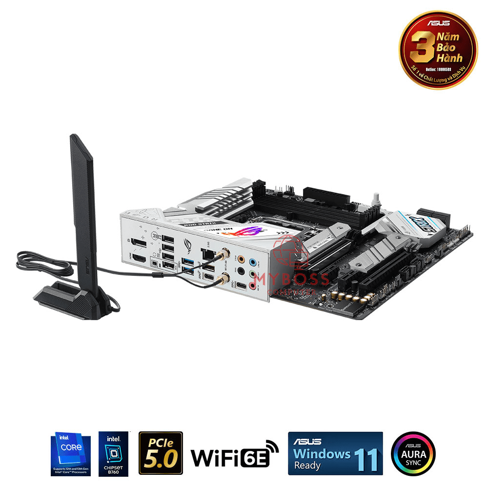 Mainboard ASUS ROG STRIX B760-G GAMING WIFI D4 (Intel B760, Socket 1700, m-ATX, 4 khe RAM DDR4)