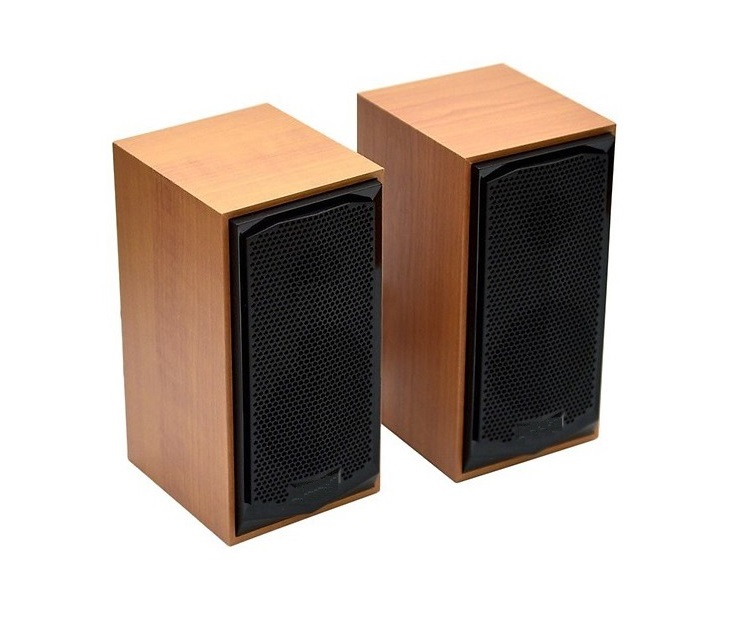 Loa vi tính vân gỗ 2.0