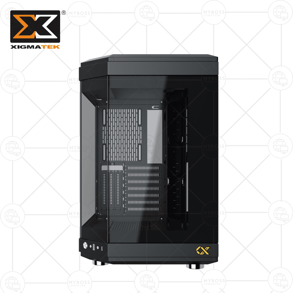 Vỏ Case XIGMATEK ALPHA CUBI - Black  (Tặng 3 Fan ARGB/ Chỉnh Led Qua Phần Mềm)